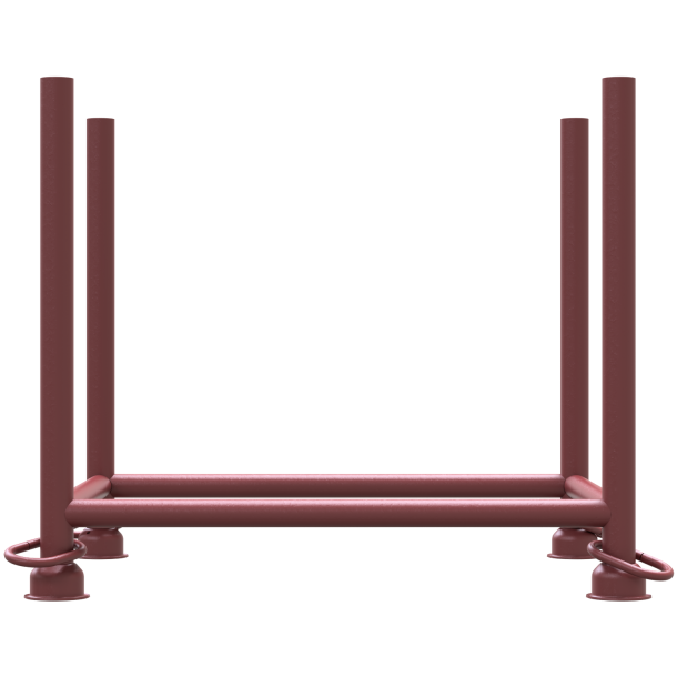 Stackable pallet | 0,90m x 0,70m x 0,70m | painted | with closed hook